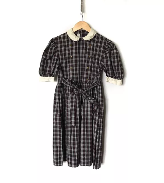 Vintage Burberry Nova Check Children Girl's Shirt Dress Kids Size 11-13 Years