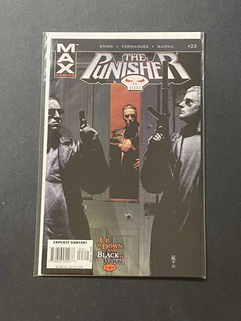 Marvel Comic Book The PUNISHER: Up is Down and Black is White #23
