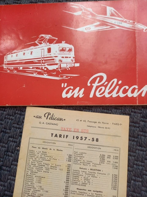 JEP catalogue LE JOUET DE PARIS tarif 06/1938 course chevaux avion