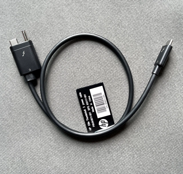 HP ELITE THUNDERBOLT 3 Docking Station Cable Single DC Version 843011