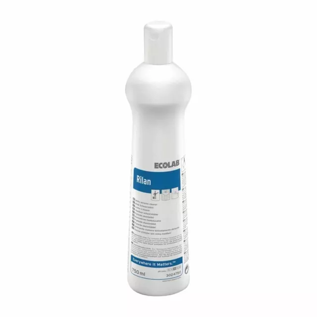 Ecolab Rilan Cream Cleaner - Ready to Use for Kitchen & Washroom - 750ml