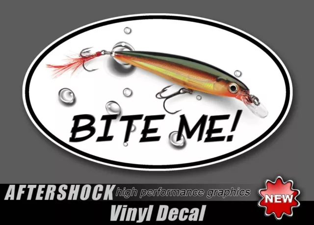 BITE ME FISHING Lure Sticker - oval jointed rapala bass fish decal