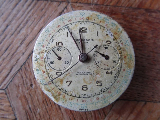Lot De 7 Couronnes De Chronographe Landeron - Filetage 140, Diamètres 5.2mm à 6.8mm