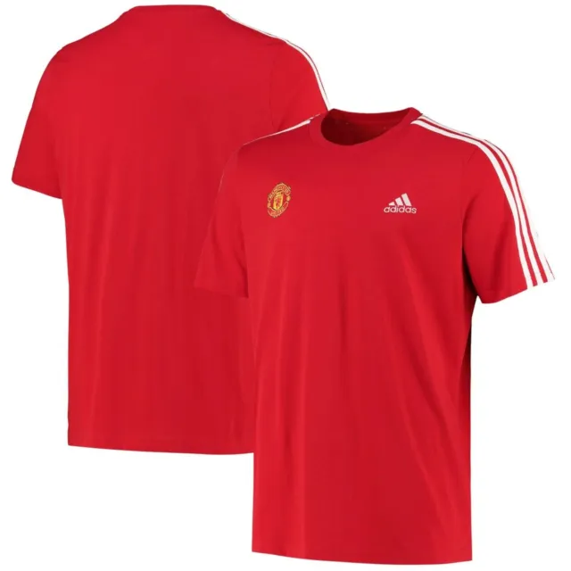 Adidas Manchester United Football T Shirt Mens Small Man Utd Retro Top
