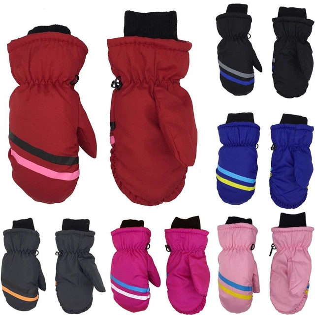 Kids Long-sleeved Mitten Outdoor Riding Children Ski Gloves Snow Snowboard