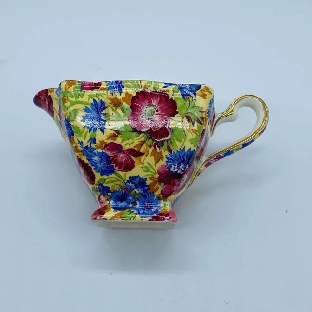 Vintage Royal Winton Grimwades Chintz Creamer 1930s Royalty Pattern