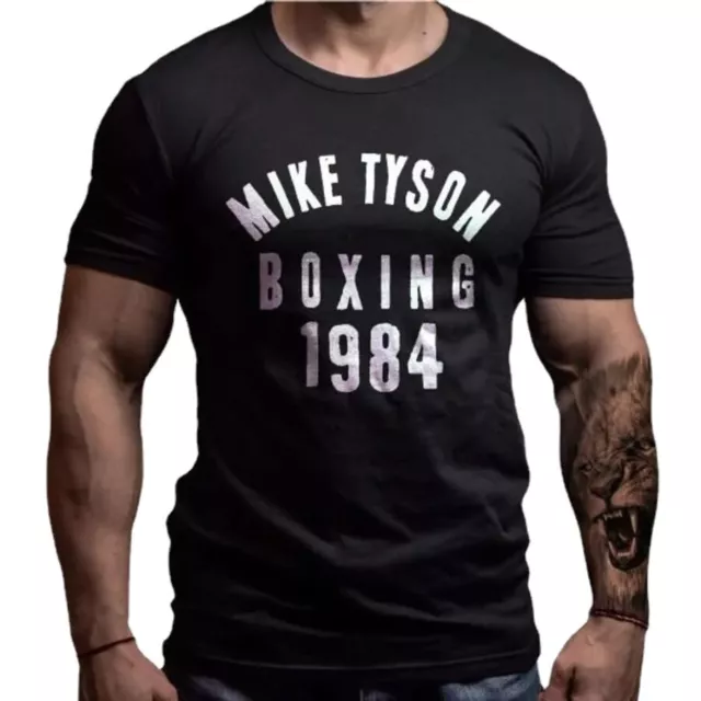 Mike Tyson T-Shirt Boxing Club Design Summer Cotton O-Neck Short Sleeve Men's T