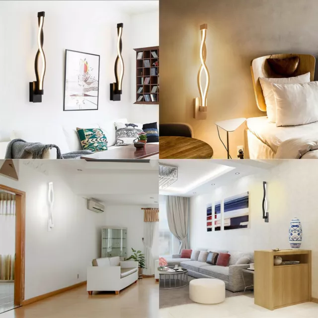 LED Mur Lampe Simple Mur Moderne Spirale De   Salon Chambre Allée Lumiè