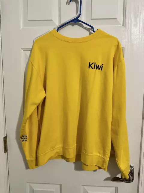 Harry styles sales yellow kiwi sweatshirt