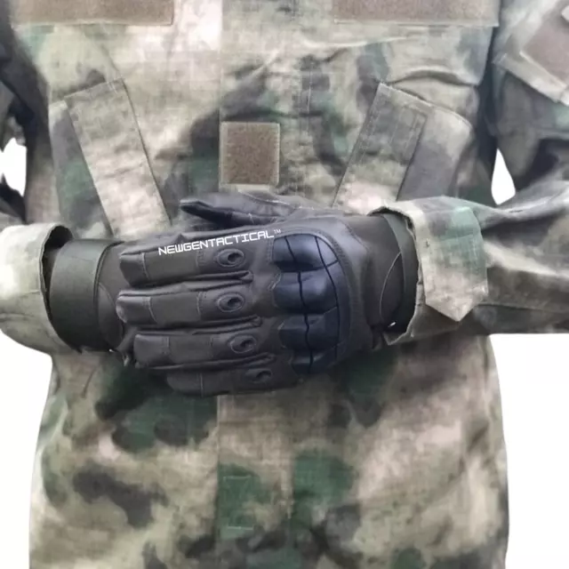 NewGenTactical™ S1 Glove Tactical Real Leather Hard Knuckle Touchscreen Gloves
