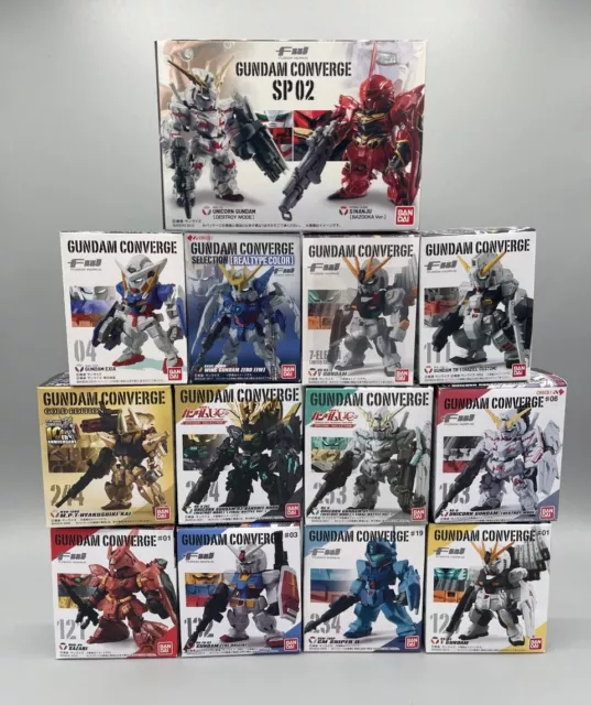 Bandai FW Gundam Converge SHOP Barbatos Exia Unicorn Nu Dynames RX78 Sazabi Wing