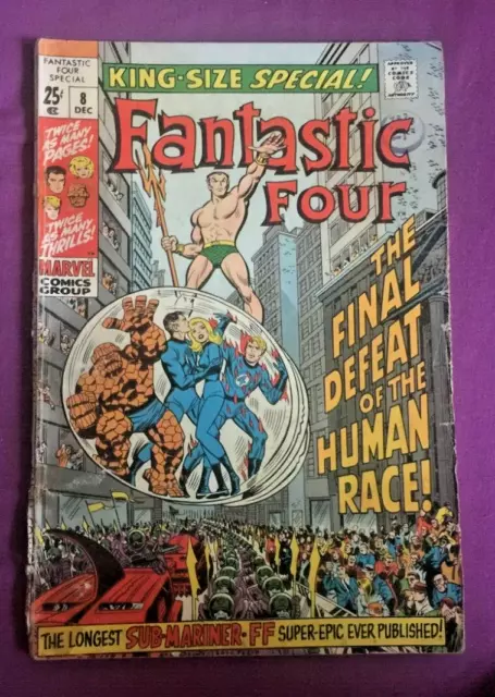 Free P & P; Fantastic Four Annual #8, 1970: Reprints 1963's FF Annual #1