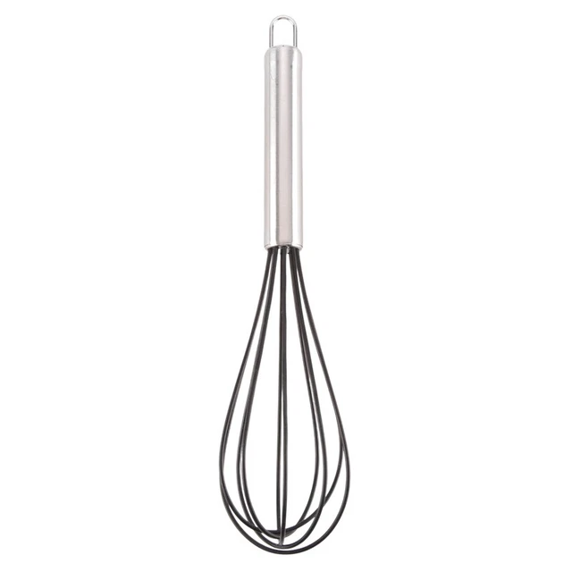 4X(Fouet de Cuisine en Silicone, Batteur à Oeufs en Silicone de 10 Pouces, Bal1)