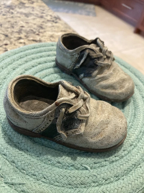 Vintage Look Decorative Resin/Plaster  Saddle Shoes- 4 Inches Long