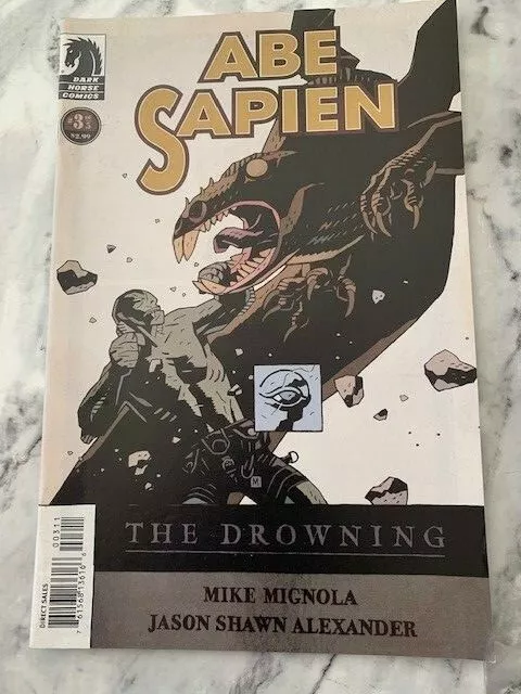 Abe Sapien 3 - The Drowning - Mike Mignola - Hot Rare Hellboy 1 st Print DHC