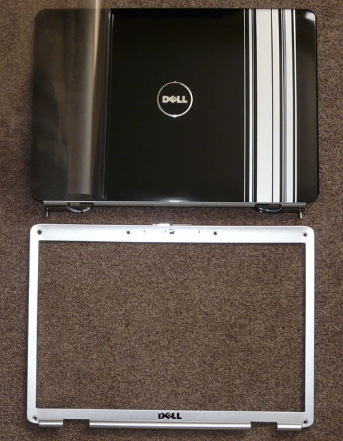 New Dell Inspiron 1525 1526 Lid Cover Black Hinges Wires Front Bezel Ky320 Xt981