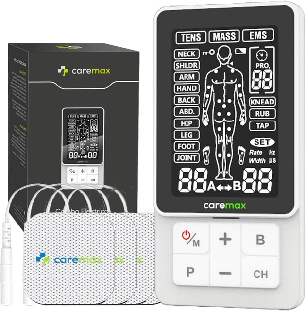 2.0 PRO MICROCURRENT TENS Machine & EMS & Massage & DIY 120Ma Output 4 ...