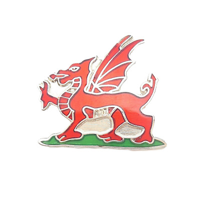 Wales Welsh Dragon Enamel Lapel Pin Badge T325