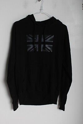 Disney World United Kingdom Union Jacket Hoodie Black Size Medium M (X-g2)