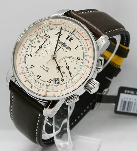 ✅ Cronografo orologio da uomo Zeppelin LZ126 Los Angeles 7614-5 ✅