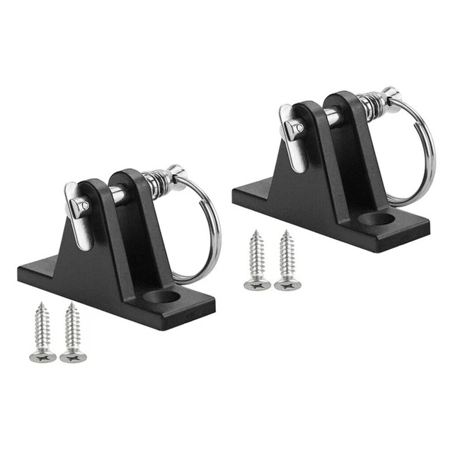 1 Set Pont Charnière Support Pièces Bimini Haut Bateau Canoë Nylon Fixation