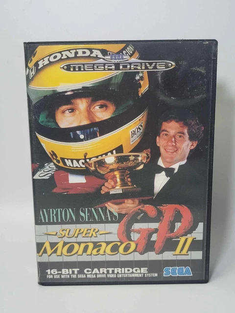 GAME SEGA MEGADRIVE Ayrton Senna's Super Monaco Gp II with Record