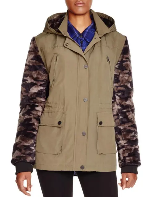 $189 Sanctuary  Womens Brushed Cammo Field Jacket A1629