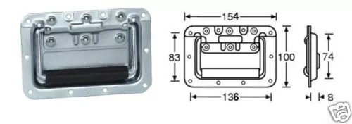 Maniglia Ad Incasso Professionale Per Flight Case Fly