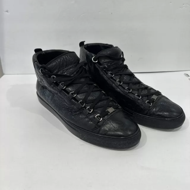 Balenciaga Arena High Top Sneakers - Black - Size 46, US 12