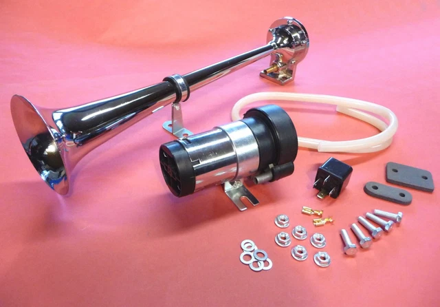Kompressor Luftkompressor 12 V Horn Fanfare 2 Bar Hupe Passend Für Fiat