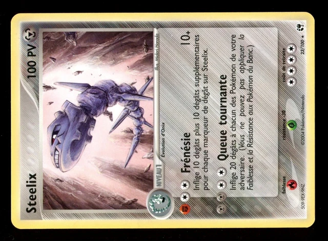 Pokemon Tempete Sable Rare N°  23/100 Steelix 100 Pv