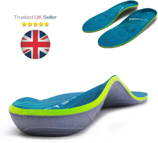 Plantar Fasciitis Arch Support Orthopaedic Insoles Relieve Flat Feet & Heel Pain