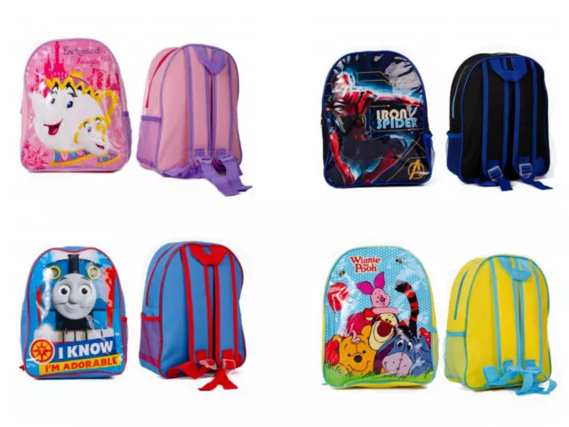 Childrens Backpack School Bag Kids Cartoon Disney Spiderman Thomas Tank Rucksack
