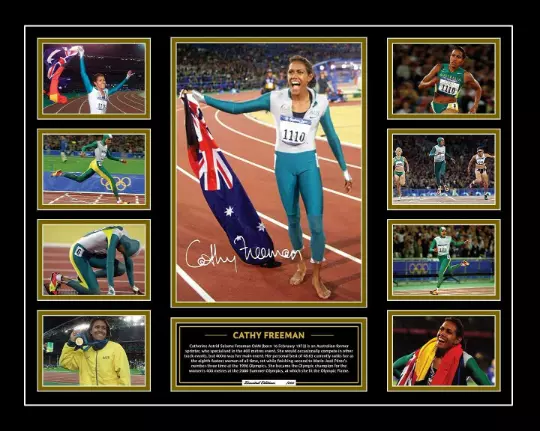 Cathy Freeman 2000 Olympics Signed Limited Edition Framed Memorabilia