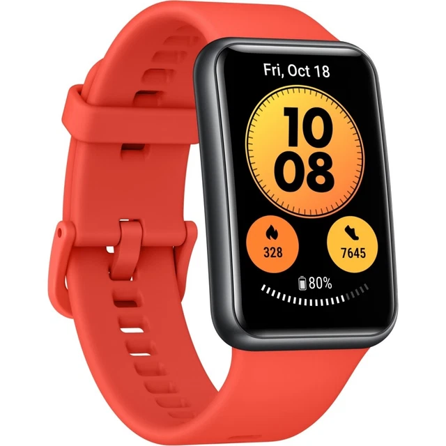 Huawei Watch Fit new Smartwatch pomelo red Bluetooth GPS AMOLED-Display