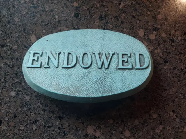Antique/ vintage  Cemetery Grave Marker ENDOWED