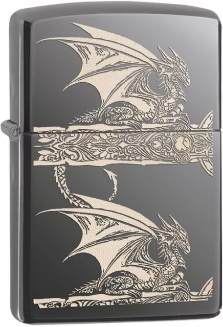 Zippo Windproof Anne Stokes Gothic Dragon Lighter, 28961, New In Box 2