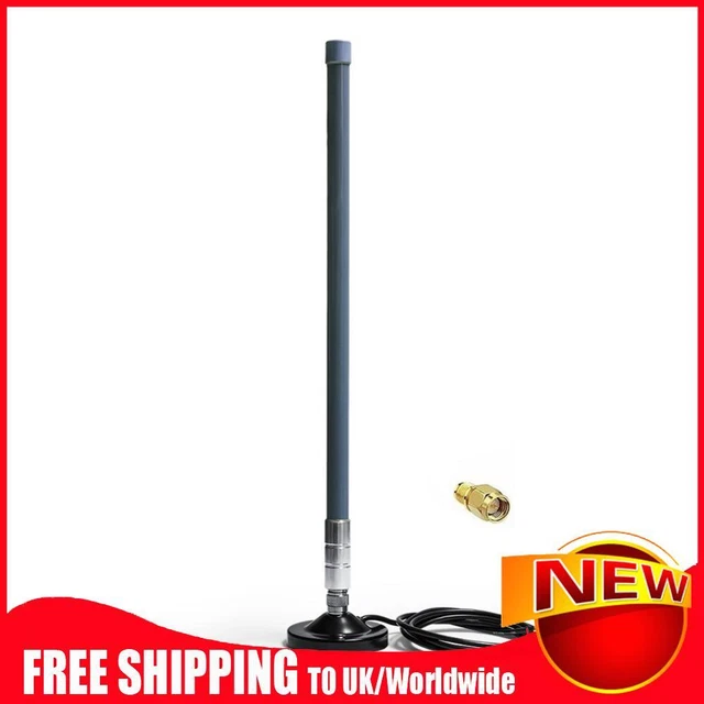 5dBi 858-878MHz for Helium Hotspot Miner Antenna+Magnet Base (55cm Gray)