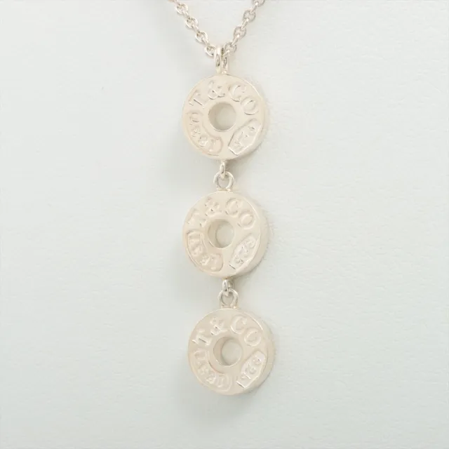 TIFFANY&CO. 1837 CIRCLE Necklace 925 6.0g Silver $149.31 - PicClick