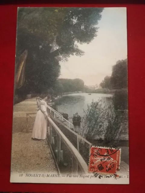 CPA 94 NOGENT sur MARNE - Vue Vers Nogent prise de L'Ile de Beauté