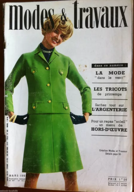 Mode & Travaux du 3/1968;  pages Poupée Marie Françoise et Bébé Michel