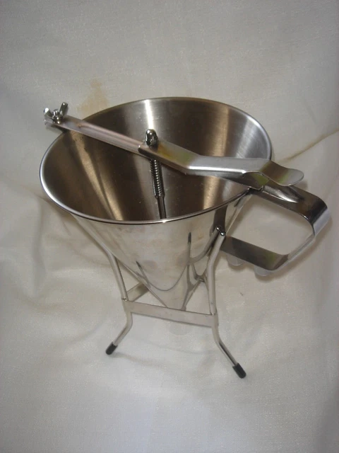 cone hopper batter chocolate dispenser with stand rack commercial industrial