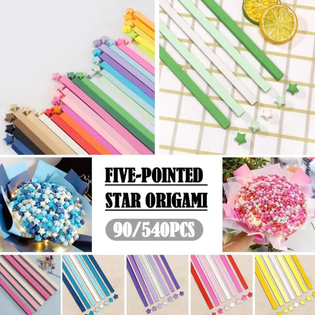250 Strips Shinny Folding Paper Lucky Wish Star Cute Origami Paper  Scrapbook