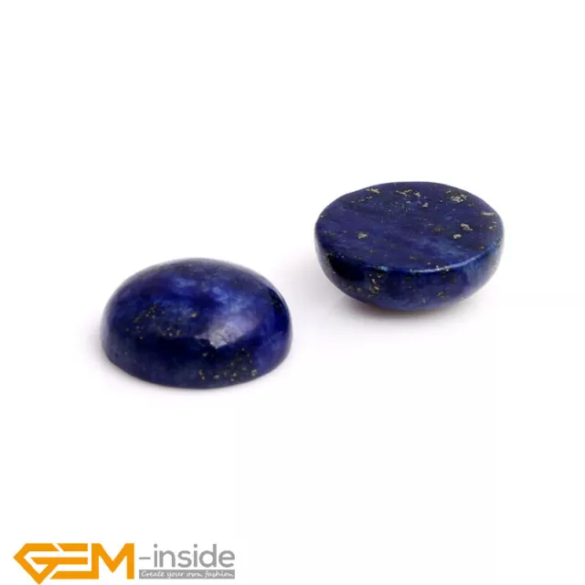 Blue Lapis Lazuli CAB Cabochon Natural Gemstone Loose Beads Jewellry Making 5Pcs