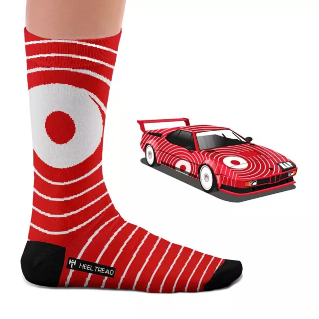 HEEL TREAD Socken im Design "E26 Procar" - Gr. 41-46 - Race Car Auto Le Mans