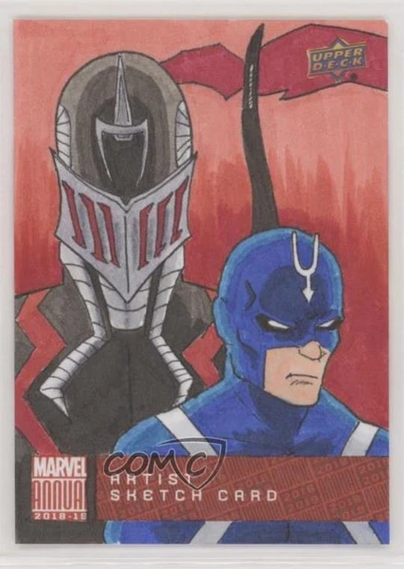 2018-19 Upper Deck Marvel Annual Sketch Cards 1/1 Scott Adams #SKT Auto 1md