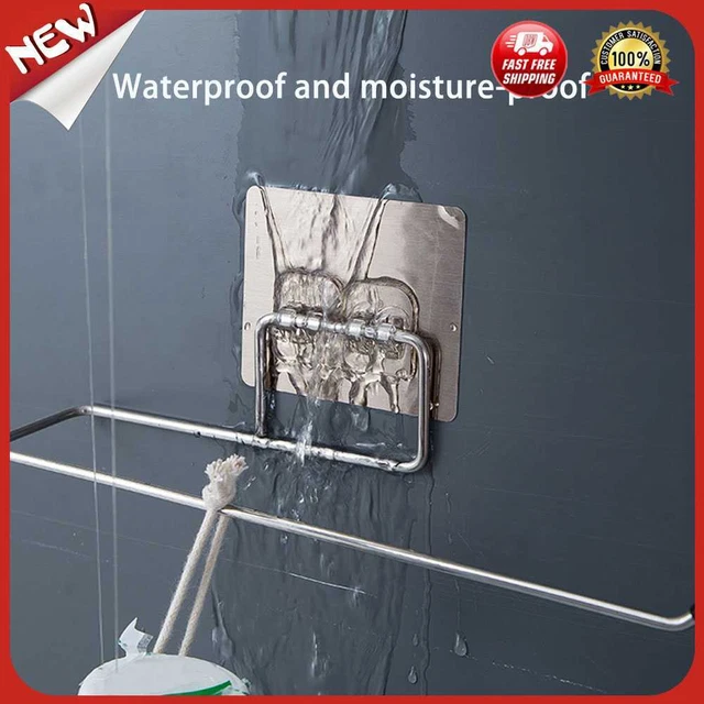 Soporte de papel higiénico colgante de acero del Reino Unido para baño toallas estante cocina hogar