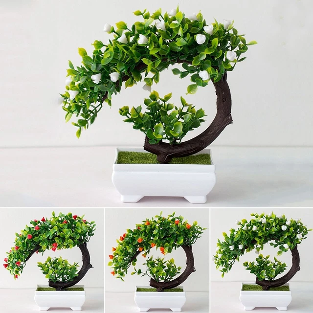 WE14091-Plantes artificielles bonsaï en pot. décoration de jardin. fausse plante d'extérieur. décor de chambre d'adolescent. ornem - Maison WE14091-Plantes artificielles bonsaï en pot. décoration de jardin. fausse plante d'extérieur. décor de chambre d'adolescent. ornem - Maison