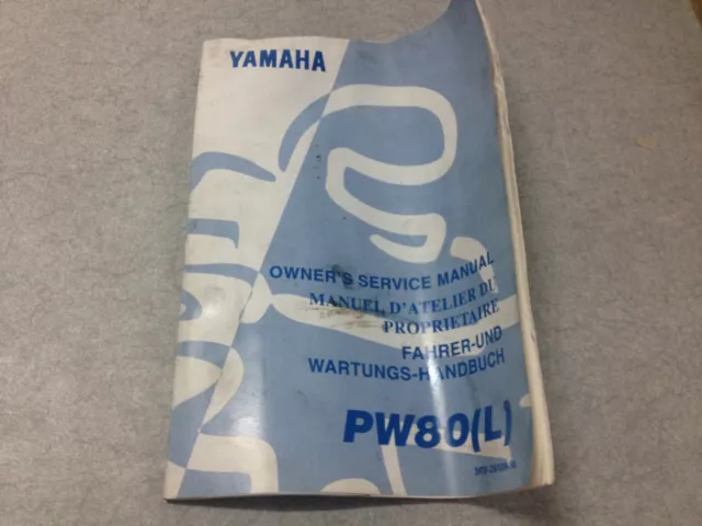 Revue Technique Manuel Fahrer- und wartungs - handbuch Yamaha PW80 (L)