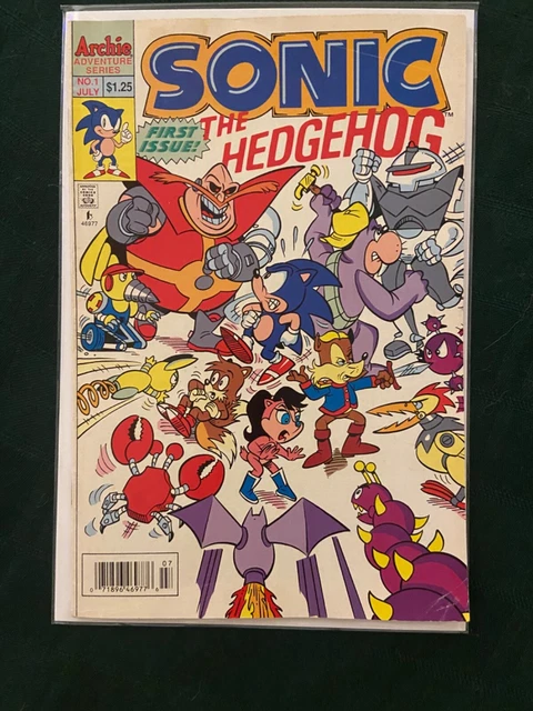 Sonic the Hedgehog No 1, July 1993, Key  Archie Adventure Series Comics